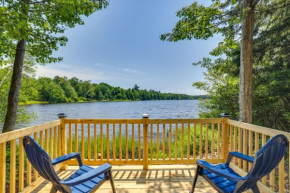 Lakefront Poconos Home with Hot Tub!